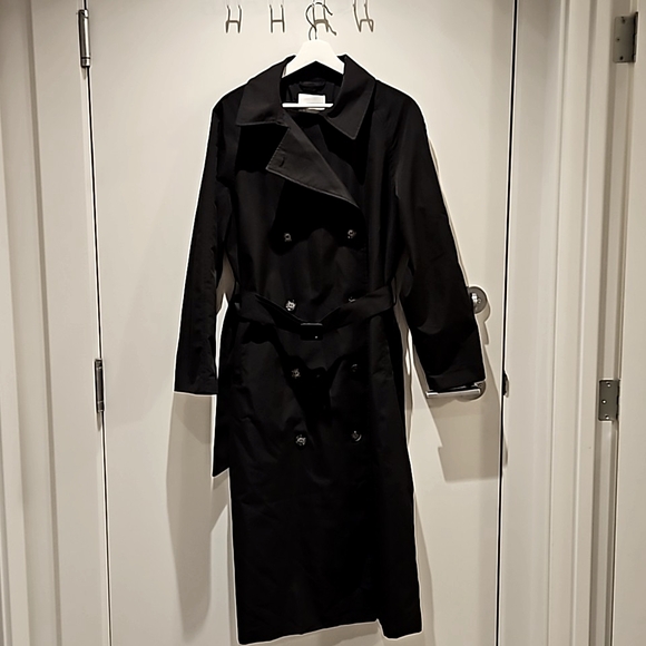 Black Oversized Trenchcoat - S - Picture 8 of 9